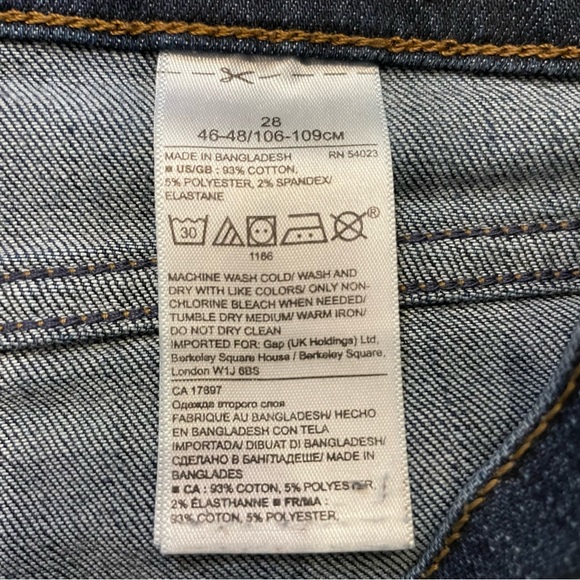 Banana Republic Skinny Ankle Jeans.  Size 28 - Picture 4 of 6